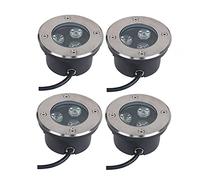 WZYJLyds Ultra Sottile Faretti LED Esterno Incasso Terrazzo Faretto Calpestabile IP67 Impermeabile Molto Adatto per Giardino, Esterno, Cortile (Colore : Bianco Caldo, Voltaggio : 110-230V)