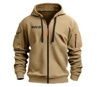 WZYRZ Cardigan da Uomo per Bruce Lee, Felpe con Cappuccio con Cerniera, Giacche Casual, Felpe Leggere con Cappuccio, Maglioni a Maniche Lunghe per Uomo,B-m