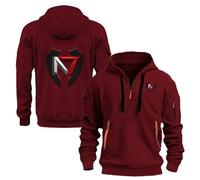 WZYRZ Felpa con Cappuccio da Uomo con Mezza Cerniera per Mass Effect N7 Slim Fit Pullover Felpa Casual con Cappuccio Giacche Leggere da Corsa Giacca da Pista Maglie con Cappuccio,A-l