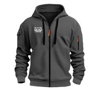 WZYRZ Felpa con Cappuccio da Uomo per The Walking Dead, Manica Lunga, Tasca con Cerniera, Abbigliamento Sportivo da Esterno, Felpa con Cappuccio, Cerniera Intera,D-s