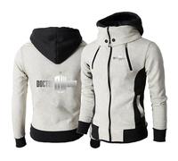 WZYRZ Felpa con Cappuccio in Pile da Uomo 2025 per Doctor Who,Felpa con Cappuccio con Cerniera Intera,Giacca Casual Calda, Felpa con Cappuccio con Coulisse,C-x_l