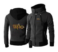 WZYRZ Felpe con Cappuccio da Uomo 2025 per Doctor Who,Felpa con Cappuccio in Pile con Cerniera, Moda da Uomo Felpe con Cappuccio da Lavoro all'aperto,Giacca con Patchwork,B-2x_l