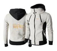 WZYRZ Felpe con Cappuccio da Uomo 2025 per Doctor Who,Felpa con Cappuccio in Pile con Cerniera, Moda da Uomo Felpe con Cappuccio da Lavoro all'aperto,Giacca con Patchwork,C-m