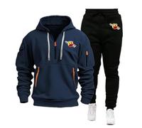 WZYRZ Tuta da uomo per ABA-RTH, felpa con cappuccio e zip intera, pantaloni da jogging con coulisse, set da 2 pezzi, tute con cappuccio e maniche lunghe, outfit casual e sportivo.,G-l