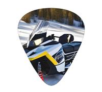 WZYWHJ Advanced Snowmobile Printing - Plettri per chitarra, 12 pezzi, tono chiaro, spessore moderato, adatti per chitarra e chitarra elettrica