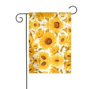 WZYWHJ Arancione girasole carta da parati Stampa Decorazione Giardino Bandiera 30,5 x 45,7 cm per un ambiente esterno alla moda