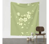 WZYWHJ Arazzo decorativo con stampa di begonia del fumetto 152,4 x 129,5 cm Adatto per appendere alla parete, dormitorio, tessuti da parete