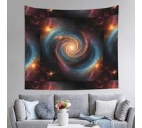 WZYWHJ Arazzo decorativo per interni con anello a stella e vortice, 152,4 x 129,5 cm: morbido, di qualità e leggero, adatto per arazzi da appendere alla parete