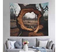 WZYWHJ Arazzo decorativo per interni con stampa di un foro in albero morto, 152,4 x 129,5 cm: morbido, di qualità e leggero, adatto per arazzi da appendere alla parete