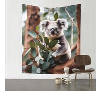 WZYWHJ Arazzo decorativo stampato koala del fumetto 152,4 x 129,5 cm adatto per appendere alla parete, dormitorio