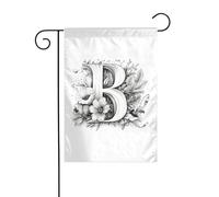 Wzywhj Artistico Lettera B Immagine Estate Giardino Bandiera Double Face Decorazione Cortile 30,5 x 45,7 cm
