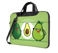 WZYWHJ avocado coppia Immagine Ultra-sottile portatile monospalla borsa del computer accessori per computer morbido antiurto per laptop, Nero , 13 inch
