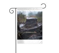 Wzywhj Bandiera da giardino con cappello da pirata nel deserto, decorazione su entrambi i lati, 30,5 x 45,7 cm