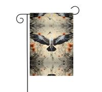 WZYWHJ Bandiera da giardino con gru che mostra il volo, 30,5 x 45,7 cm, per un ambiente esterno alla moda