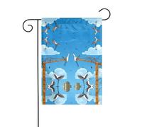 WZYWHJ Bandiera da giardino con gru da cantiere, 30,5 x 45,7 cm, spessa, robusta, decorativa per esterni, per giardino, prato, balcone