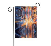 WZYWHJ Bandiera da giardino con motivi geometrici colorati, 30,5 x 45,7 cm, spessa e robusta, bandiera decorativa per esterni, per giardino, prato, balcone