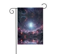 WZYWHJ Bandiera da giardino con motivo a buco blu cosmico, 30,5 x 45,7 cm, per un ambiente esterno alla moda