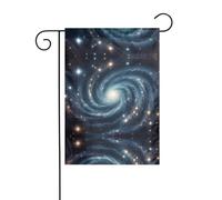 WZYWHJ Bandiera da giardino con motivo a vortice di notte stellata, 30,5 x 45,7 cm, per un ambiente esterno alla moda