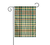 WZYWHJ Bandiera da giardino con motivo scozzese semplice e fresco, 30,5 x 45,7 cm, per un ambiente esterno alla moda