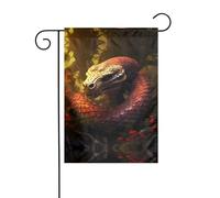 WZYWHJ Bandiera da giardino con pitone della foresta gigante, 30,5 x 45,7 cm, per un ambiente esterno alla moda