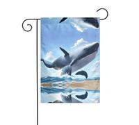 WZYWHJ Bandiera da giardino con stampa balena, 30,5 x 45,7 cm, per un ambiente esterno alla moda