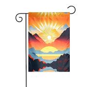 WZYWHJ Bandiera da giardino con stampa di alba luminosa, 30,5 x 45,7 cm, per un ambiente esterno alla moda