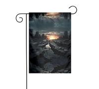 WZYWHJ Bandiera da giardino con stampa di cieli scuri, 30,5 x 45,7 cm, per un ambiente esterno alla moda