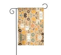 WZYWHJ Bandiera da giardino con stampa di gatto nel cespuglio, 30,5 x 45,7 cm, per un ambiente esterno alla moda