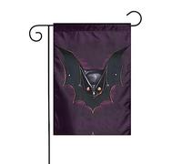 WZYWHJ Bandiera da giardino con stampa di pipistrelli fantasma nero, 30,5 x 45,7 cm, per un ambiente esterno alla moda