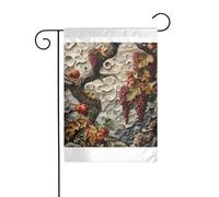 Wzywhj Bandiera da giardino con stampa di vite testurizzata, decorazione su entrambi i lati, 30,5 x 45,7 cm