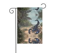 WZYWHJ Bandiera da giardino con stampa scorpione blu, 30,5 x 45,7 cm, per un ambiente esterno alla moda