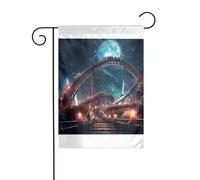 Wzywhj Bandiera da giardino con stelle su entrambi i lati, decorazione per cortile, 30,5 x 45,7 cm