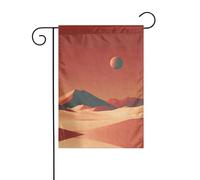 WZYWHJ Bandiera da giardino minimalista con stampe di Marte 30,5 x 45,7 cm per un ambiente esterno alla moda