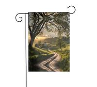 WZYWHJ Bandiera da giardino pastorale dopo la pioggia, 30,5 x 45,7 cm, spessa, robusta, decorativa per esterni, per giardino, prato, balcone