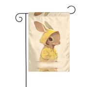 WZYWHJ Bandiera da giardino stampata con canguro di abete giallo, 30,5 x 45,7 cm, per un ambiente esterno alla moda