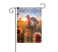 WZYWHJ Bandiera da giardino stampata con tacchino dalla testa rossa, 30,5 x 45,7 cm, per un ambiente esterno alla moda