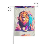 WZYWHJ Bandiera decorativa da giardino con leone della savana, 30,5 x 45,7 cm, per un ambiente esterno alla moda