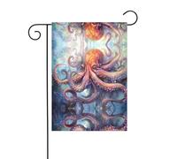 WZYWHJ Bandiera decorativa da giardino con tentacoli di polpo stampata, 30,5 x 45,7 cm, per un ambiente esterno alla moda