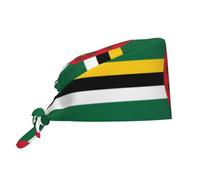 WZYWHJ Bandiera del Commonwealth della Dominica Cappello da lavoro per la pulizia delle immagini Fascia per il sudore Adatto per uomini e donne, cinturino elastico regolabile nero