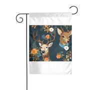 Wzywhj Bandiera estiva con cervo di bellezza, decorazione su entrambi i lati, 30,5 x 45,7 cm