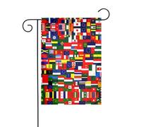 Wzywhj Bandiera nazionale collezione modello estate giardino bandiera double face decorazione cortile 30,5 x 45,7 cm