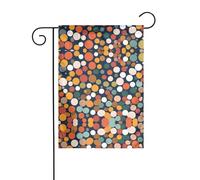 Wzywhj Bella bandiera estiva da giardino con stampa a pois su entrambi i lati, decorazione per cortile, 30,5 x 45,7 cm