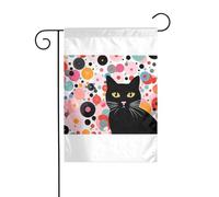 Wzywhj Bella immagine di gattino estate giardino bandiera double face decorazione cortile 30,5 x 45,7 cm