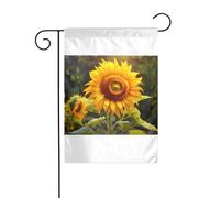 Wzywhj Bella immagine girasole estate giardino bandiera double face decorazione cortile 30,5 x 45,7 cm