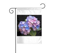Wzywhj Bella ortensia immagine estate giardino bandiera double face decorazione cortile 30,5 x 45,7 cm