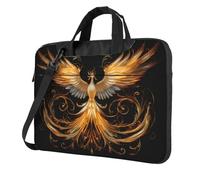 WZYWHJ Bella Phoenix Printing Ultra-sottile portatile monospalla borsa del computer accessori per computer morbido antiurto per laptop, Nero , 15.6 inch