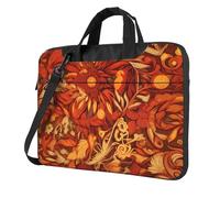 WZYWHJ Bella stampa girasole Ultra-sottile portatile monospalla accessori per computer portatile borsa morbida antiurto per laptop, Nero , 15.6 inch