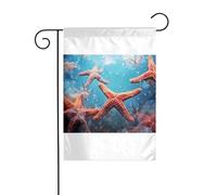 Wzywhj Bella stella marina immagine estate giardino bandiera double face decorazione cortile 30,5 x 45,7 cm