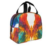 WZYWHJ Belle piume Stampe borsa per il pranzo Portatile isolato Borse per il pranzo Portatile Borse per il pranzo Robusto Facile da piegare