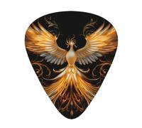 Wzywhj Bellissimi plettri per chitarra con stampa di Phoenix, 12 pezzi, facili da impugnare, tengono in mano, ukulele, chitarra elettrica o acustica